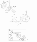 Blower HousingShrouds Flywheel Rewind Starter Diagram and Parts List for 21S232-1110-F1  Briggs and Stratton Engine